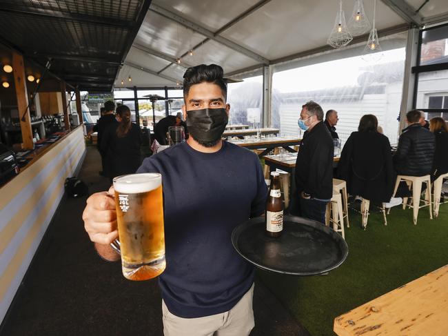 Dilian Kay, manager of Ocean Beach Pavilion in Sorrento. Picture: Alex Coppel.