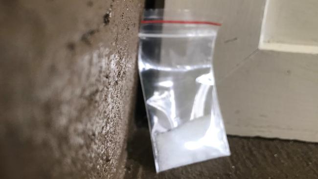 Police allegedly found a trafficable quantity of methylamphetamine.