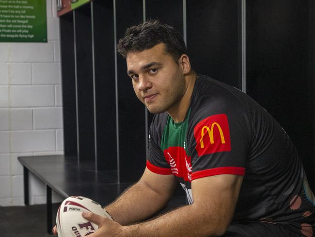 Lloyd Perrett pictured after he was picked up by Wynnum Manly.