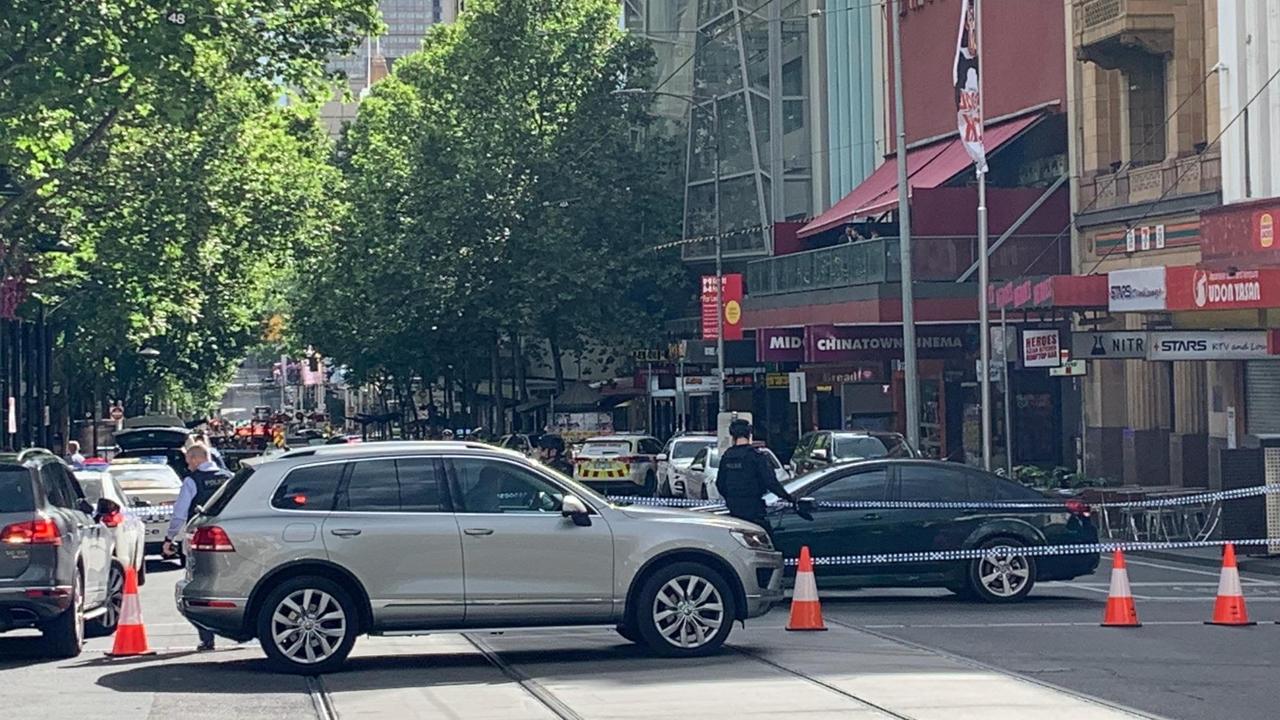 Bourke Street was blocked off until around 7am Saturday.