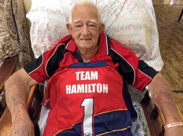 Col Hamilton sporting his own Team Hamilton jersey. Picture: Contributed