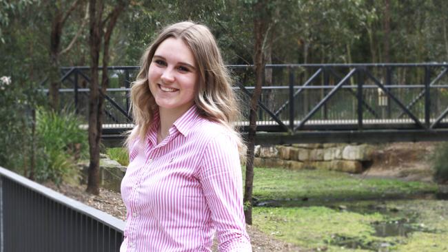 Sydney student Lea looks for online sites with positive outlooks and different perspectives.