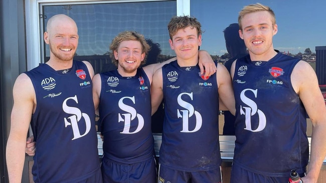 Darcy Clifford (middle, right) during last year's SA Country Championships. Picture: Langhorne Creek Football Club