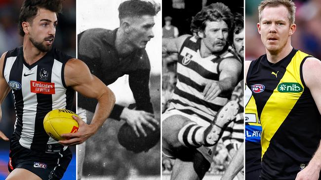 How footy players names have changed over the years.