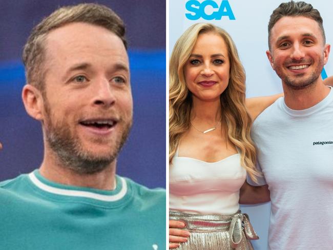 Hamish Blake was awkwardly quizzed about Carrie Bickmore and Tommy Little romance rumours.