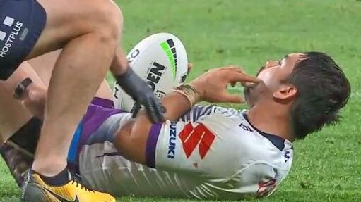 Storm hooker Brandon Smith will miss the rest of the regular season after breaking his jaw against Parramatta.