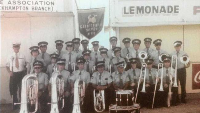 EARLY DAYS: Capricorn Silver band at 1973 state championships in Rockhampton. Picture: contributed