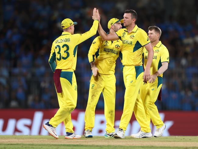 Josh Hazlewood was the pick of the Australian bowlers. Picture: Getty Images