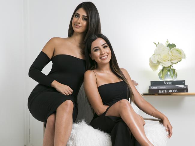 The faces behind online fashion brand Meshki Natalie Khoei, 26, and Shadi Kord, 27. Picture: Dylan Robinson