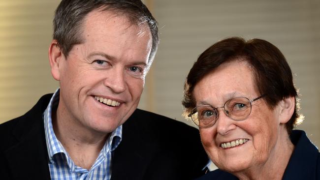 Shorten and his inspirational mum Ann Shorten.