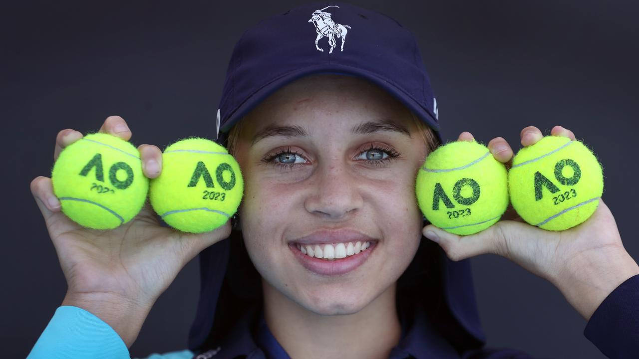 Ballkids receive no payment for working the Aussie Open. Picture: David Crosling