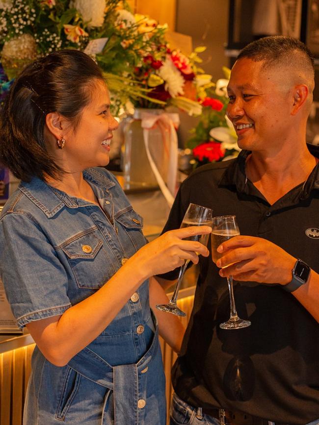 Flavours of Vietnam owner Mina Dang and husband Peter Peawkumdee at the new venue opening. Photo: Contributed