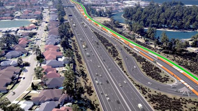 The new service road will take traffic off the M1. Picture: Supplied