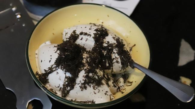 Ice-cream with shaved truffle. Picture: Jenifer Jagielski