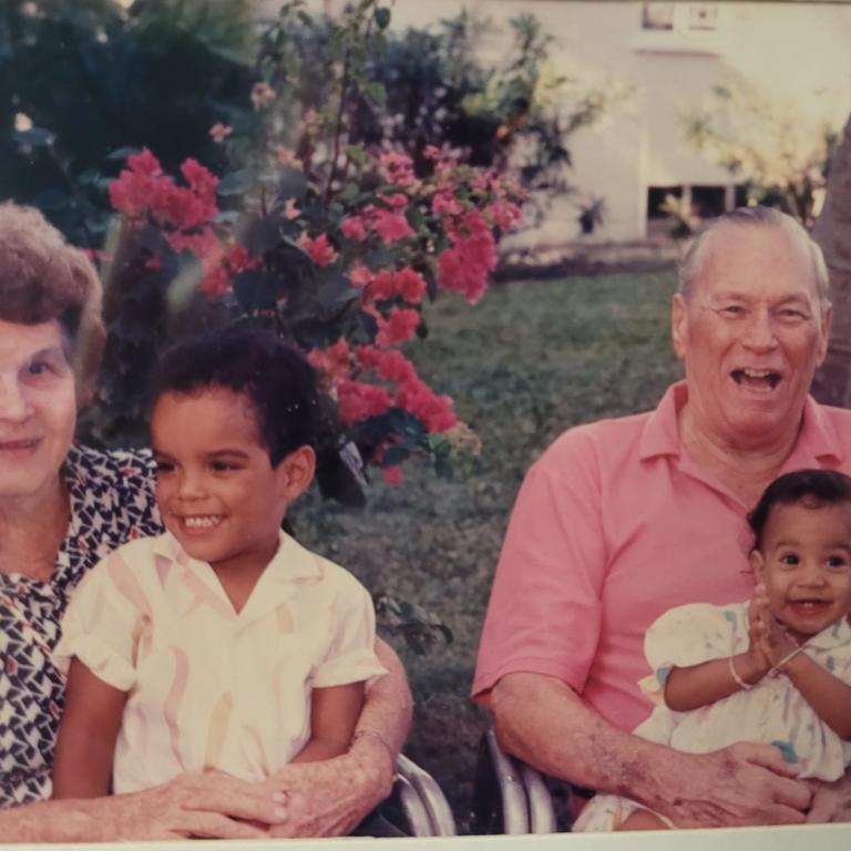 Ashleigh with her adoptive family. Picture: MyHeritage