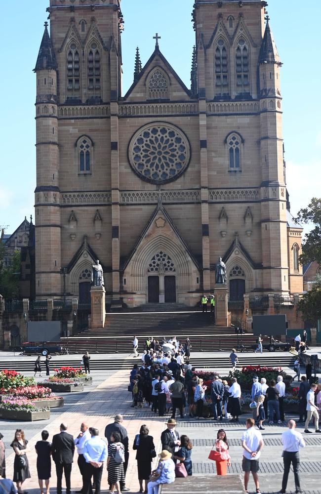 Cardinal George Pell’s funeral will be held at St Mary’s Cathedral on Thursday. Picture: NCA NewsWire / Jeremy Piper