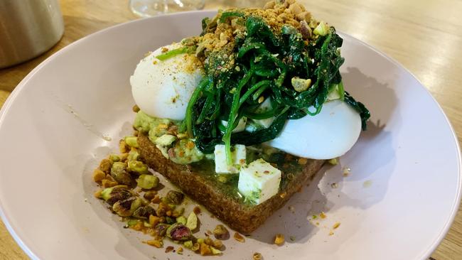 Smashed avocado at Fred Eatery, Aldgate. Picture: Dianne Mattsson