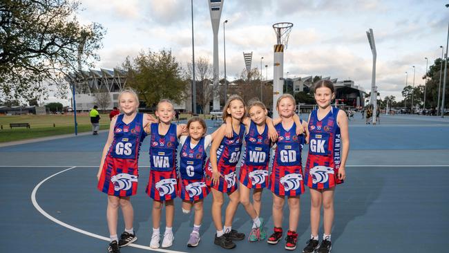 Bell Post Hill under-11 netball team.