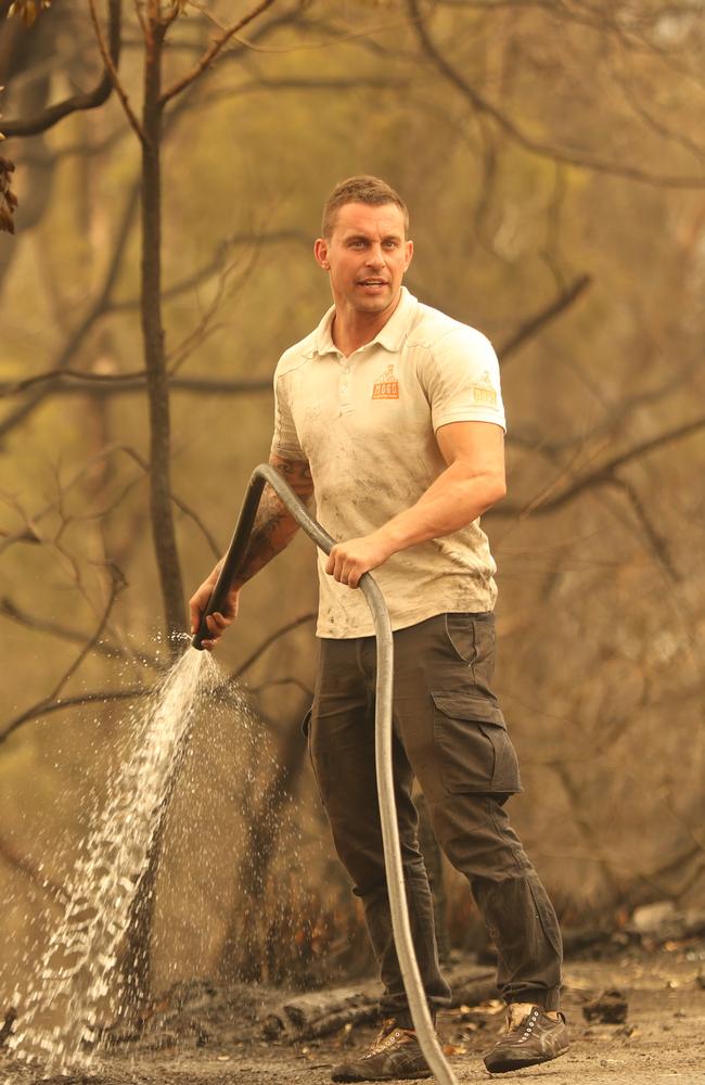 Mogo Zoo director Chad Staples battled to protect the property. Picture John Grainger