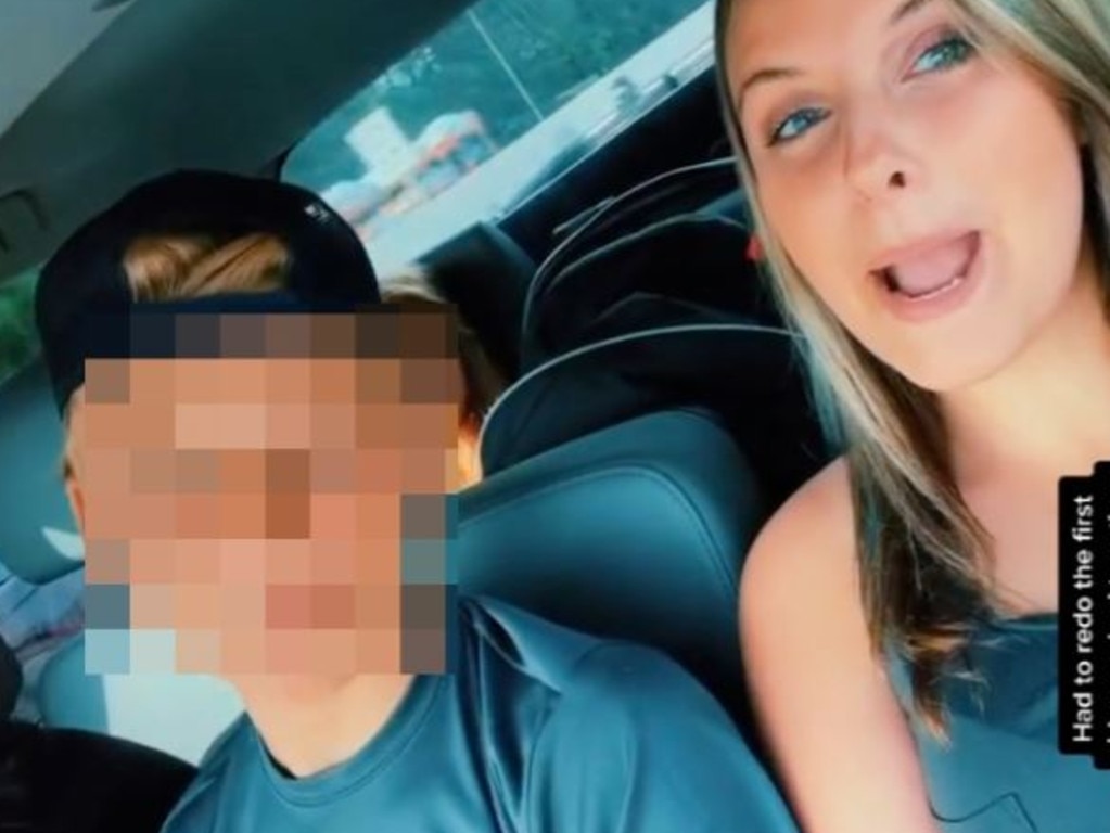 She explained what she meant by ‘bonus son’ in a follow-up video. Picture: TikTok/@courtneyleehewitt