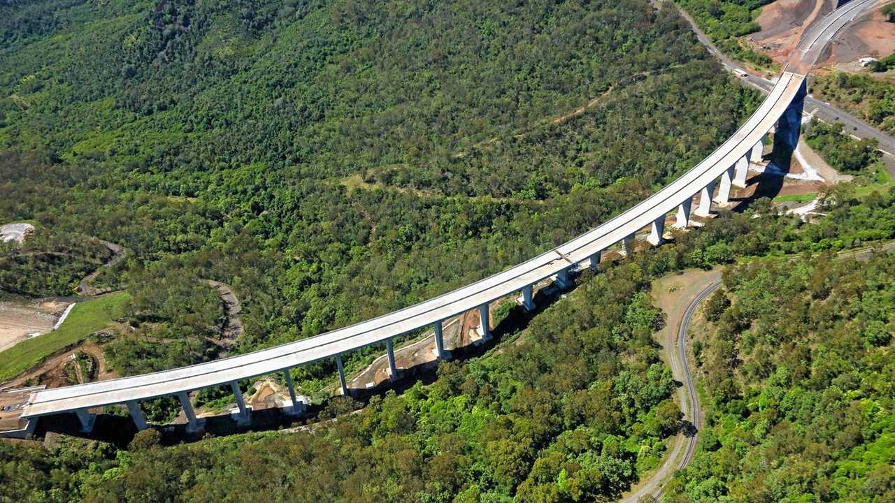 The Toowoomba Second Range Crossing viaduct. . Picture: Above Photography PTY LTD