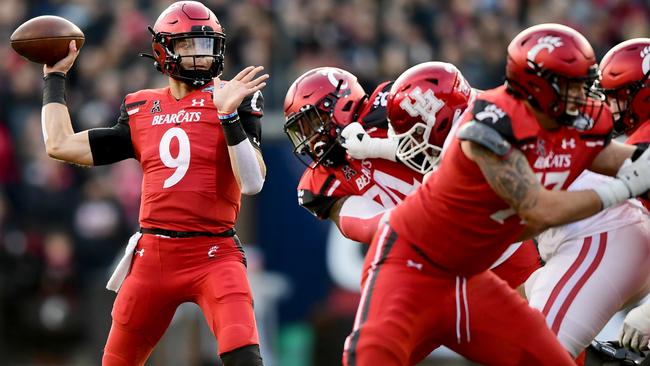 Mason Fletcher’s Cincinnati Bearcats are the only undefeated team heading into the post-season. Picture: Getty Images