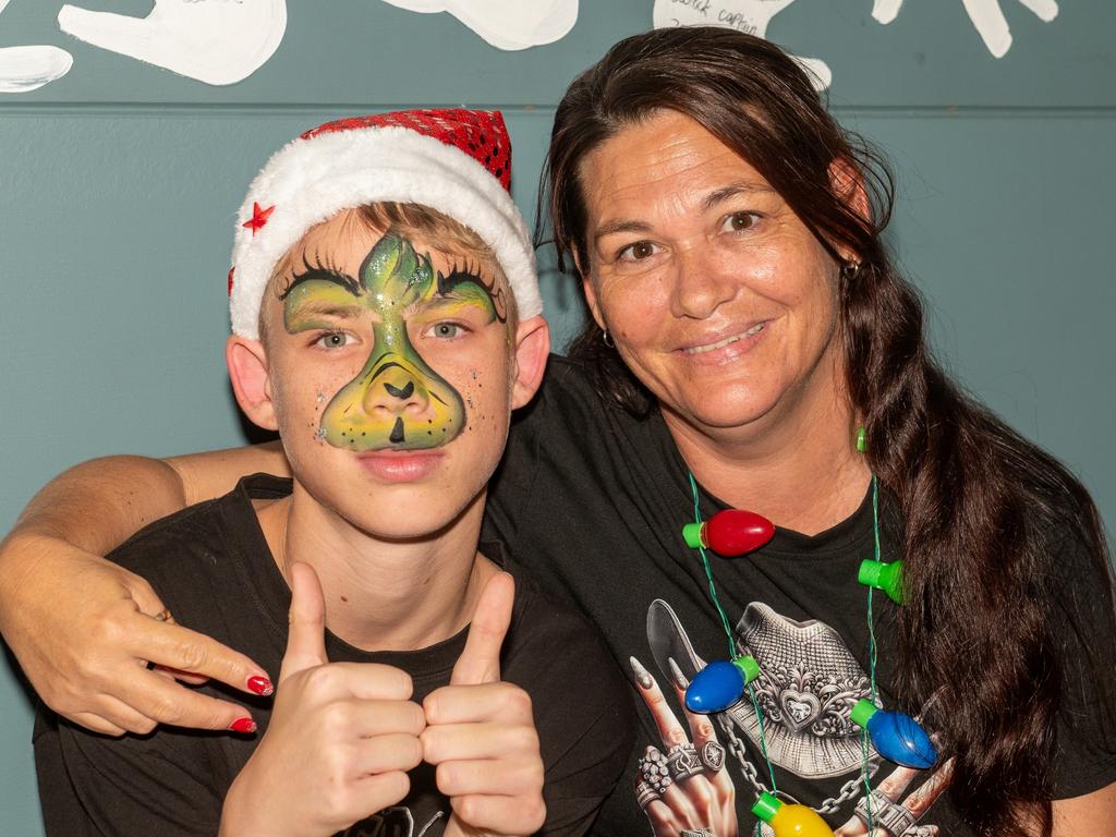 Cruz Burgess and Kylie Matton at Christmas Carols Hosted by Sarina Surf Lifesaving Club Saturday 21 December 2024 Picture:Michaela Harlow