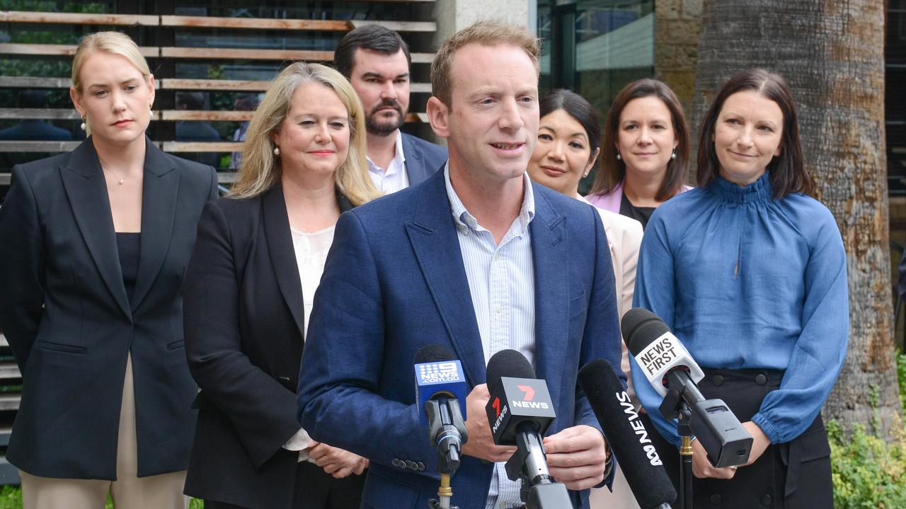 Opposition Leader David Speirs has blasted the pay-as-you-throw idea, branding it a ‘nappy tax’. Picture: NCA NewsWire / Brenton Edwards