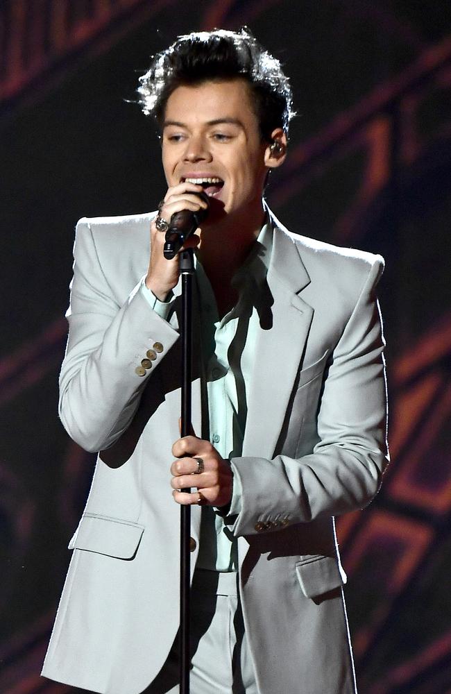 Harry Styles performed on the runway during the 2017 Victoria's Secret Fashion Show In Shanghai, China. Picture: Frazer Harrison/Getty Images for Victoria's Secret