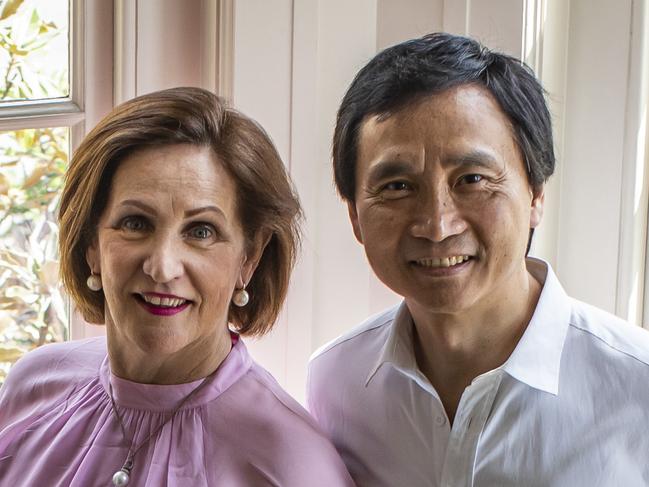 Qweekend - photo shoot at home with Mary Li and Li Cunxin and their daughter Sophie. Pic Mark Cranitch.