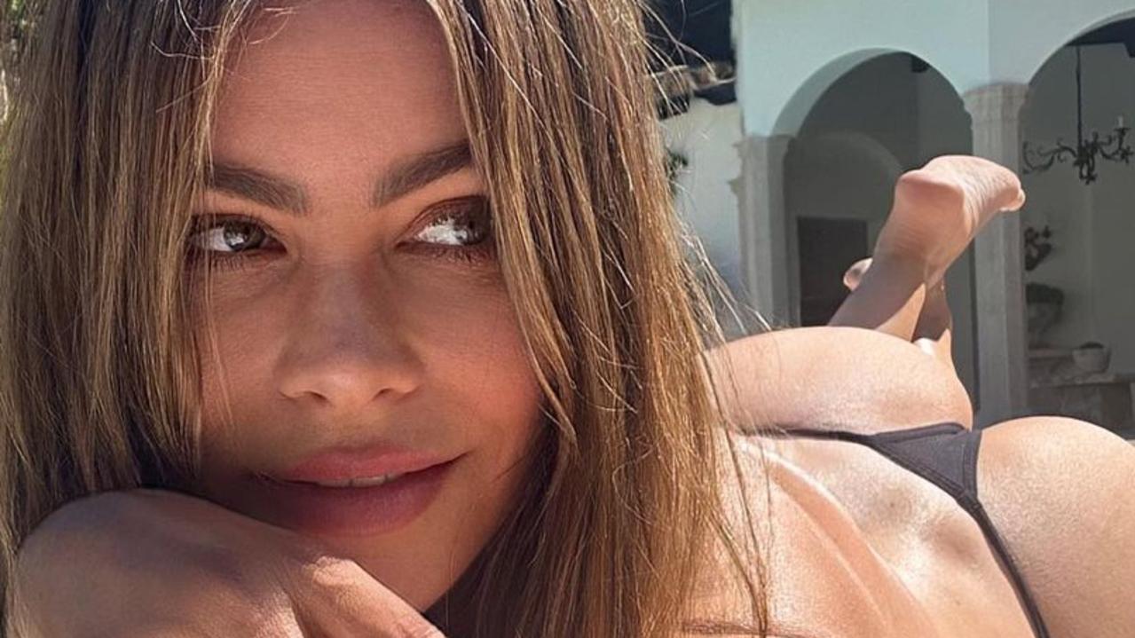 Sofia Vergara poses in G string in poolside Instagram photo news