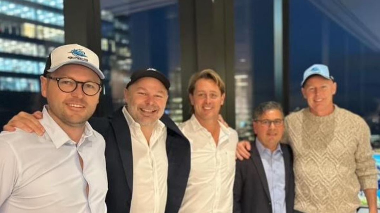 (L-R) Ben Dorrell, Lucas Dorrell, Steve Mace, Dino Mezzatesta and Mike Dorrell gathered in New York recently. Credit: Supplied.