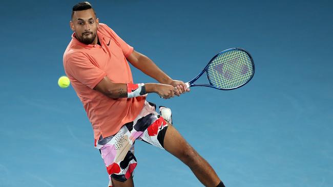 Kyrgios has the talent to go deep into Grand Slams, say John McEnroe and Mats Wilander. Picture: Graham Denholm/Getty Images