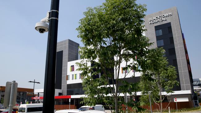 CCTV monitoring will be ramped up at Blacktown Hospital as part of a new three-month trial by NSW Health. Picture: Jonathan Ng