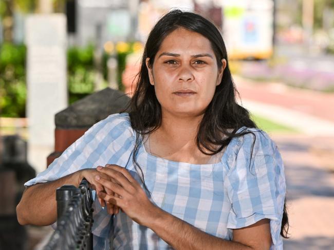 OCTOBER 24, 2024: Alexandrina Campbell in Salisbury. She has temporary accommodation but the building is set to be demolished. Picture: Brenton Edwards