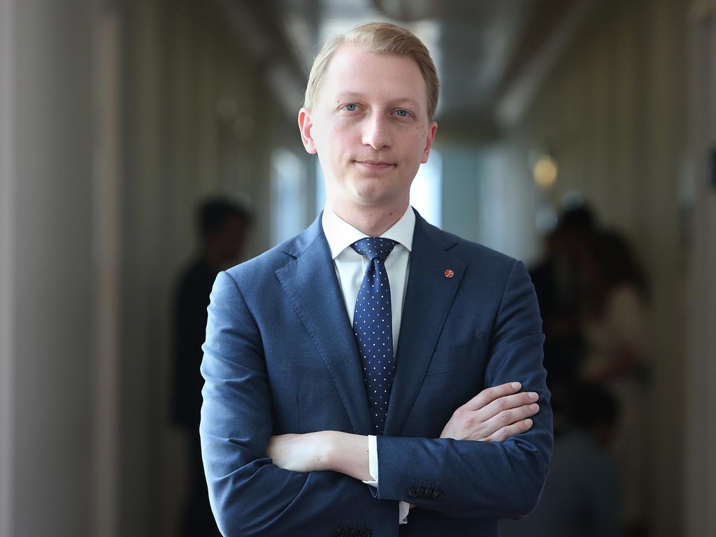 ‘If you’re a six and they’re a 10 – it might not be your looks that they’ve been charmed by,’ warned Liberal Senator James Paterson. Picture: Kym Smith