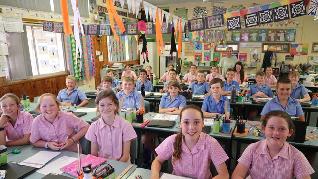 St Joseph's Catholic Primary School Gilgandra year five students. Photo: Supplied