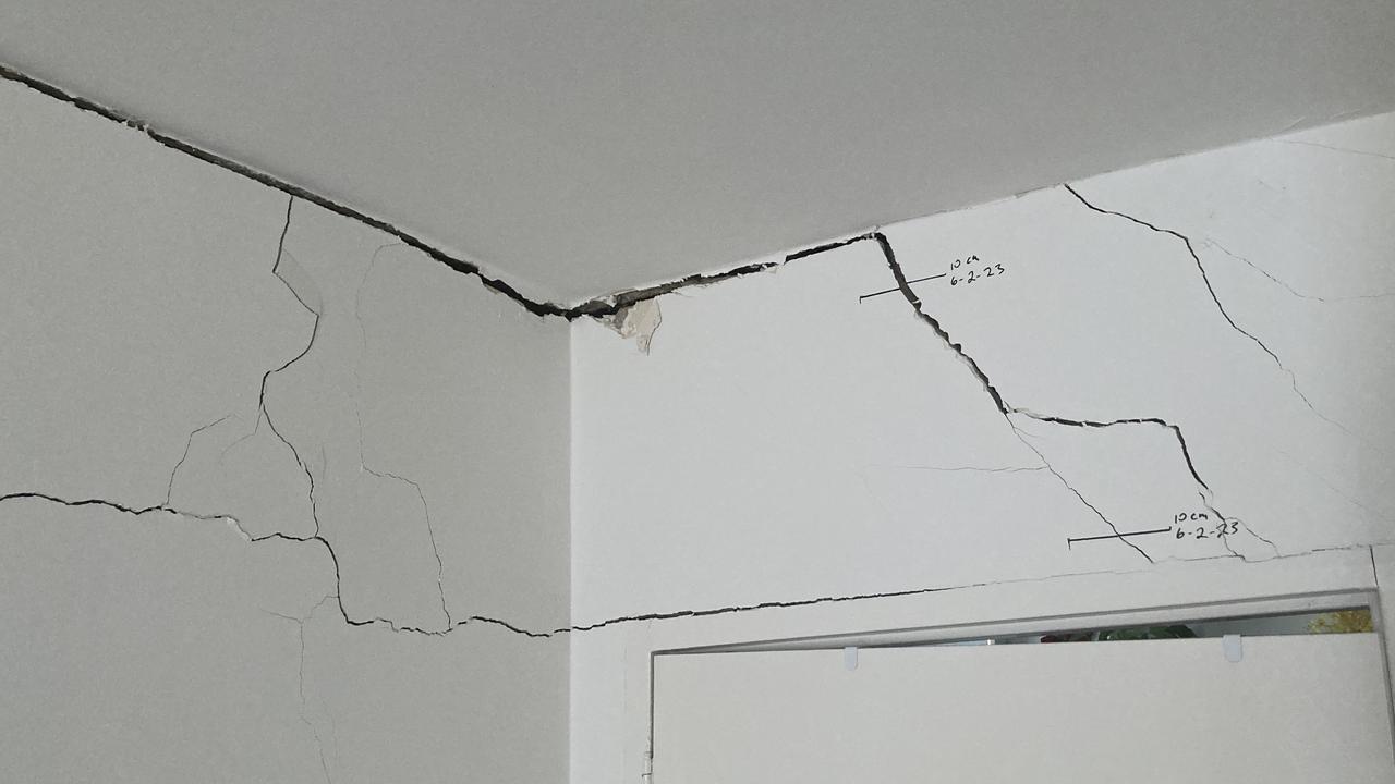 The cracking has continually gotten worse. Picture: Supplied