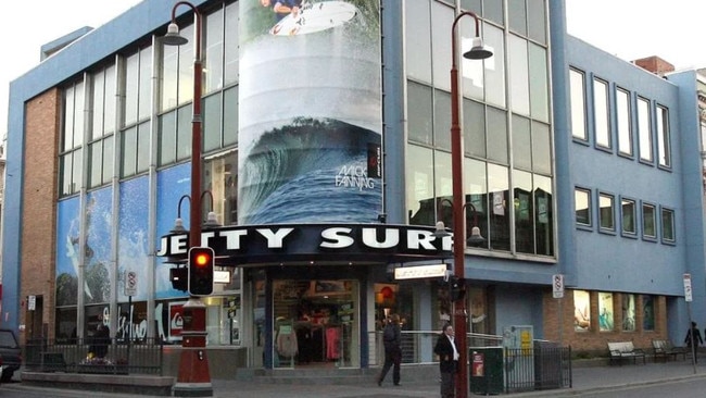 The building on the corner of Elizabeth and Liverpool streets when it was Jetty Surf. Picture: realestate.com.au