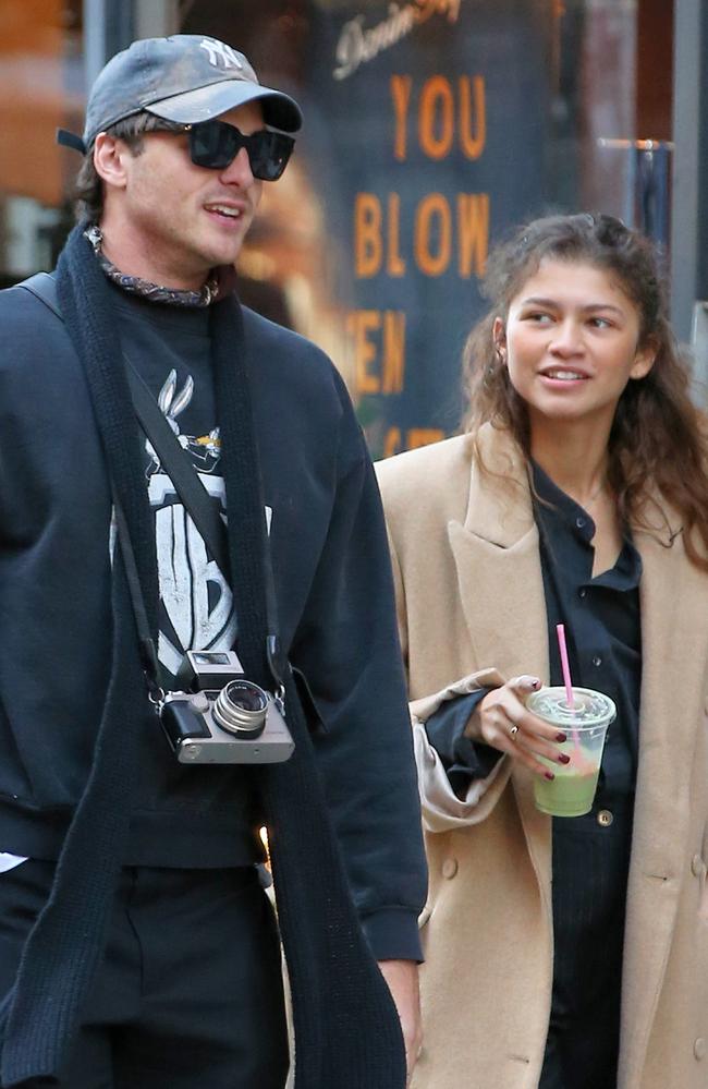 Zendaya and Jacob Elordi, who star in Euphoria together, have never publicly confirmed their romance. Picture: Christopher Peterson/SplashNews.com