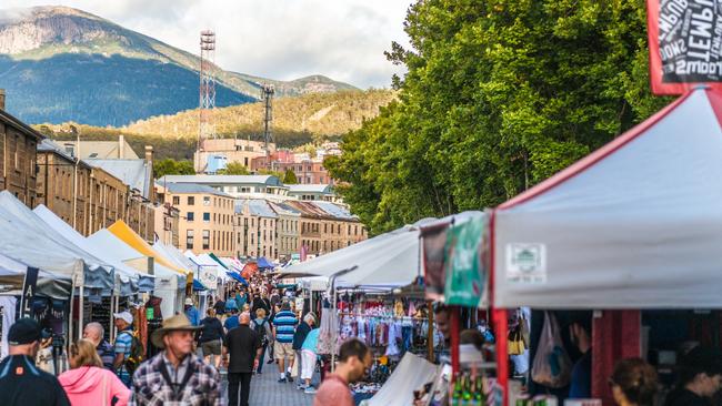 When it comes to picking up a tasty treat Salamanca Market never fails to disappoint Picture: Tourism Tasmania &amp; Hobart City Council