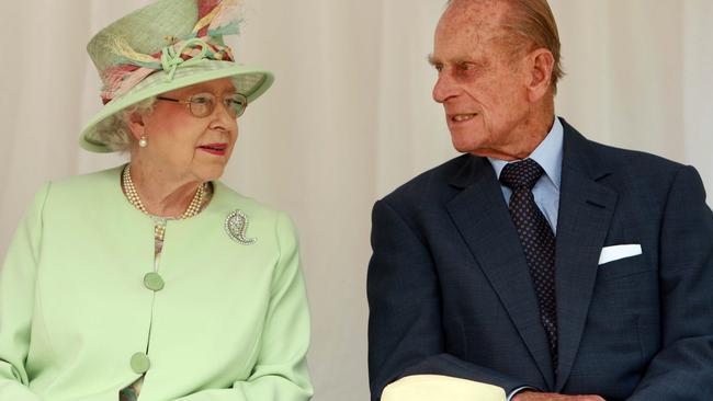 Queen Elizabeth and Prince Philip. Pic: AFP