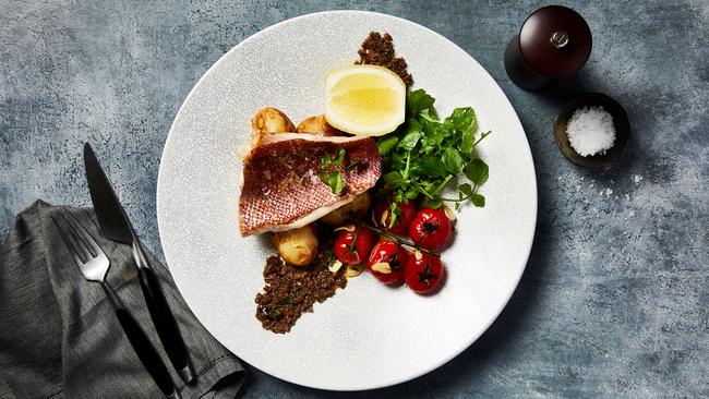 Inspired by the glasshouses of Warriewood’s market gardens in the 1920s, Glasshouse restaurant at Pittwater RSL is offering a farm to table approach, such as this grilled barramundi dish.