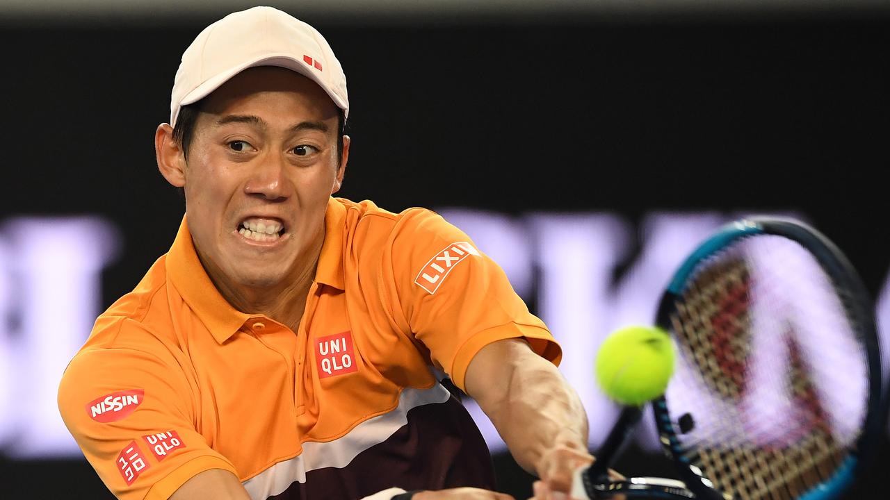 Japanese star Kei Nishikori, 34, has entered his first Australian Open since 2021 on a protected ranking. Picture: Julian Smith / AAP