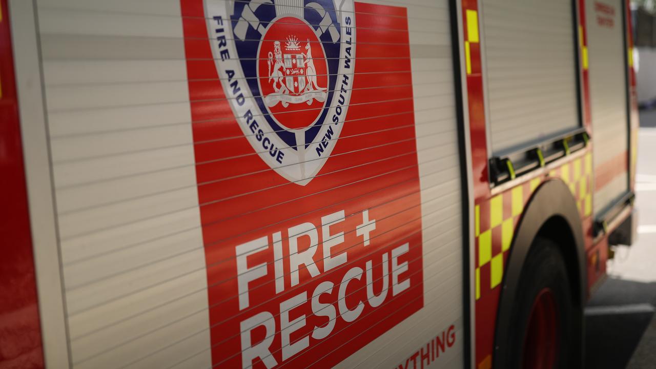 NSW Fire and Rescue was called to the apartment block just after 3pm. Picture: NewsWire / Christian Gilles