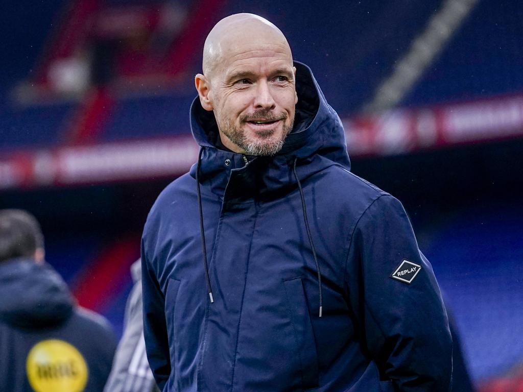Ten Hag, the Ajax head coach, is the leading candidate to be the next permanent United manager. Picture: ANP Sport via Getty Images