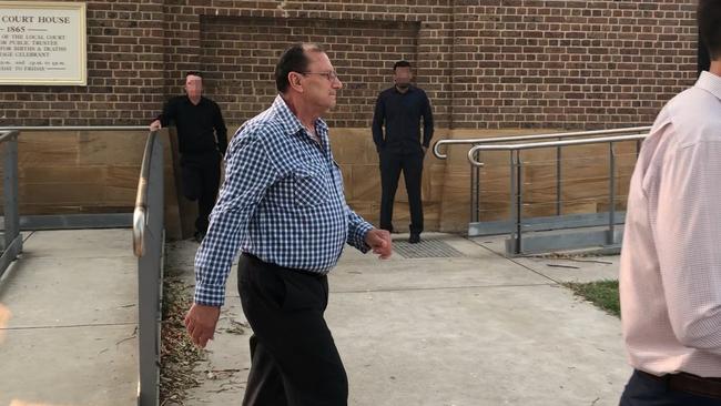 Michael Sadek leaves Picton Local Court following a court appearance in December.