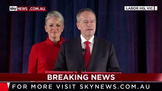 Shorten concedes, stands down as leader