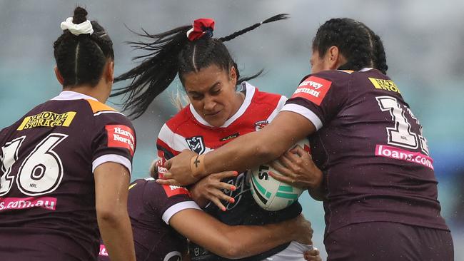 Former Roosters star Yasmin Clydsdale said a parental and carer’s leave policy would be a game-changer for the sport. Picture: Brett Costello