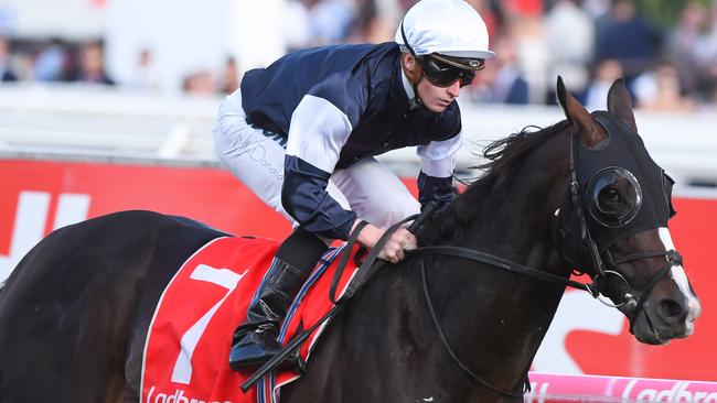 James McDonald eases down Yucatan to win the Herbert Power Stakes in the easiest of manners on Caulfield Cup Day.